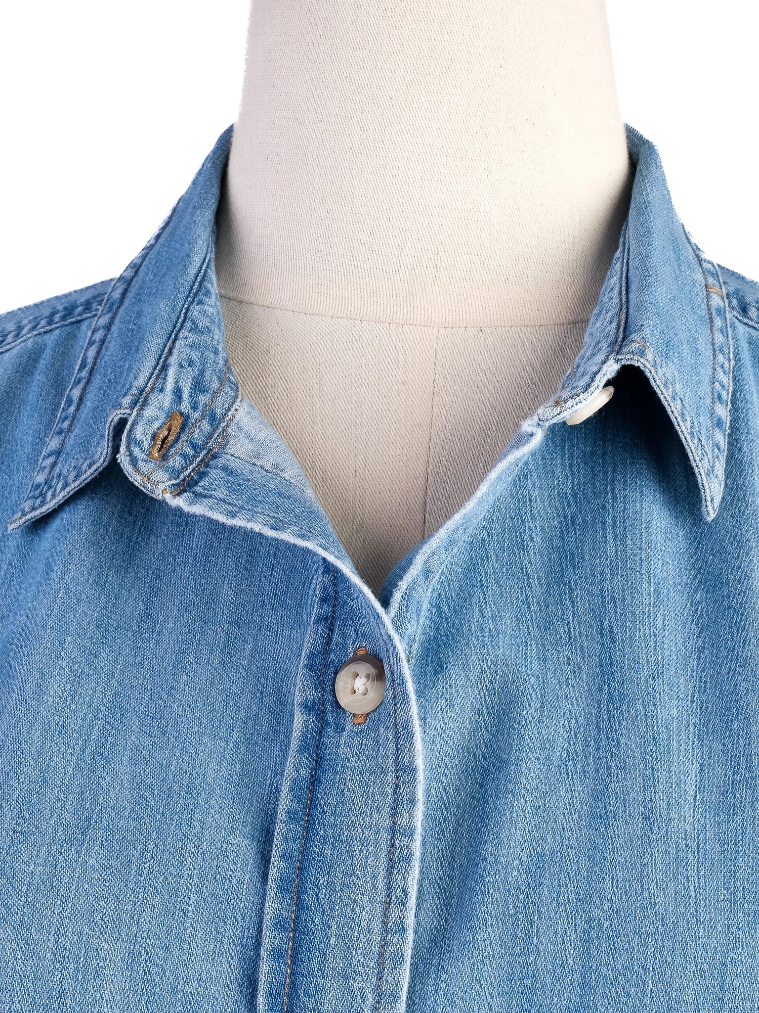 Mih Blue Cotton Shirt — 3