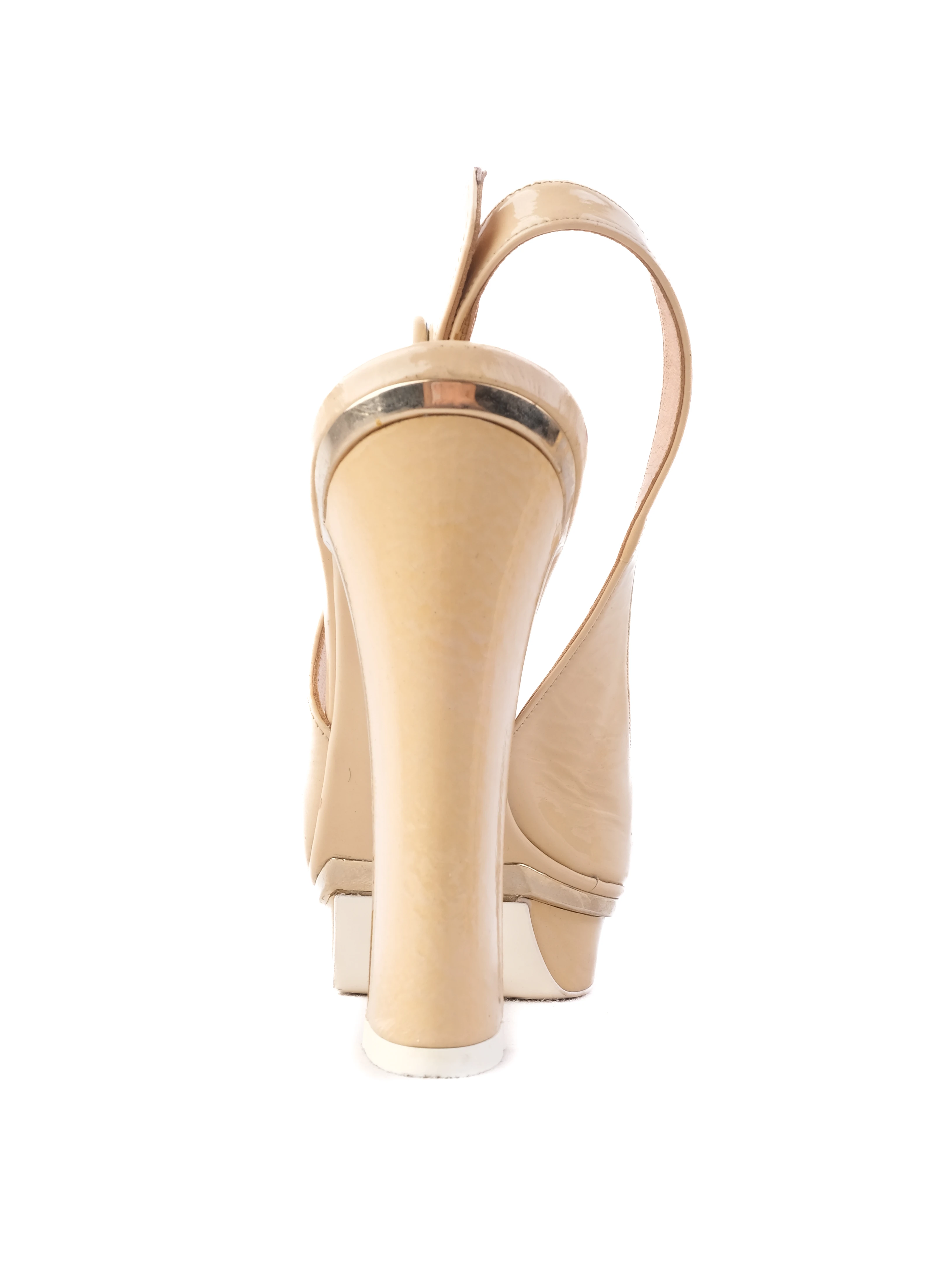 Baldinini White Leather Sandals — 2