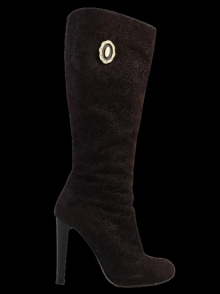 Renzoni Orange Leather Boots — 1