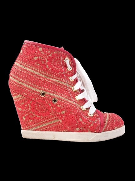 Judari Red Canvas Sneakers — 1
