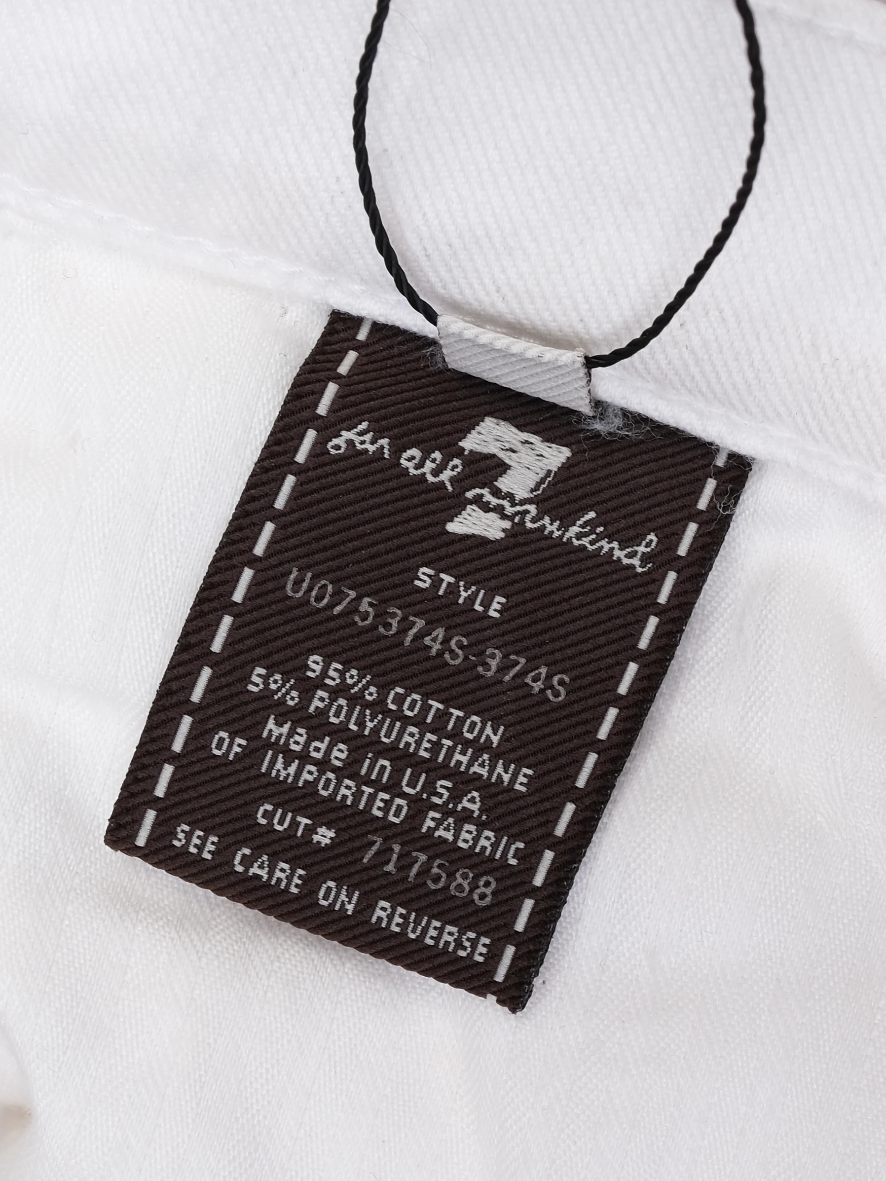 For all 7 mankind White Cotton Trousers — 2