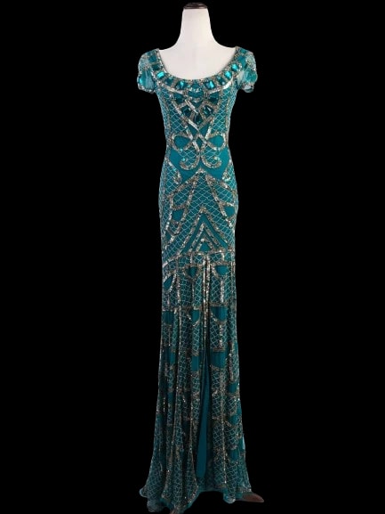 Temperley London Green Nylon Evening — 1