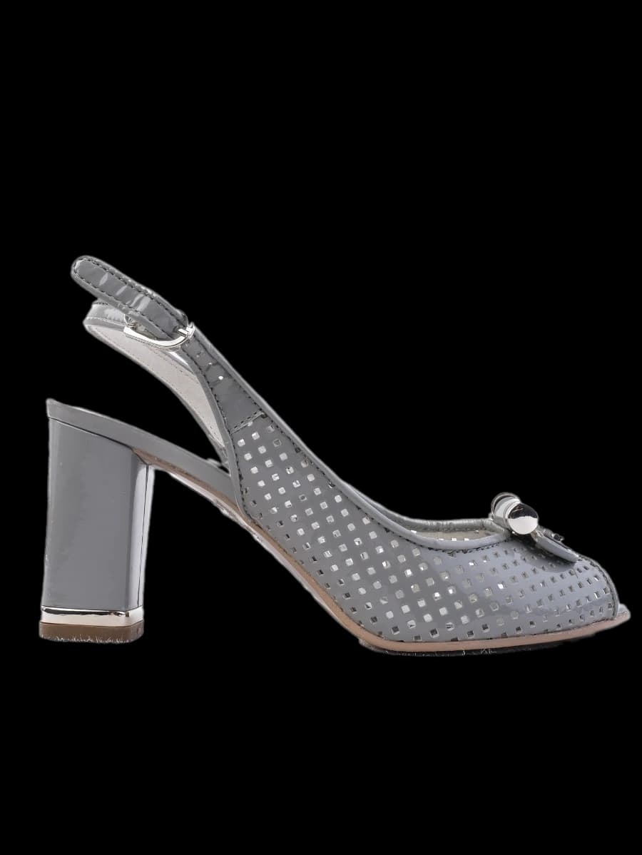 Giovanni Fabiani Gray Leather Sandals — photo 1