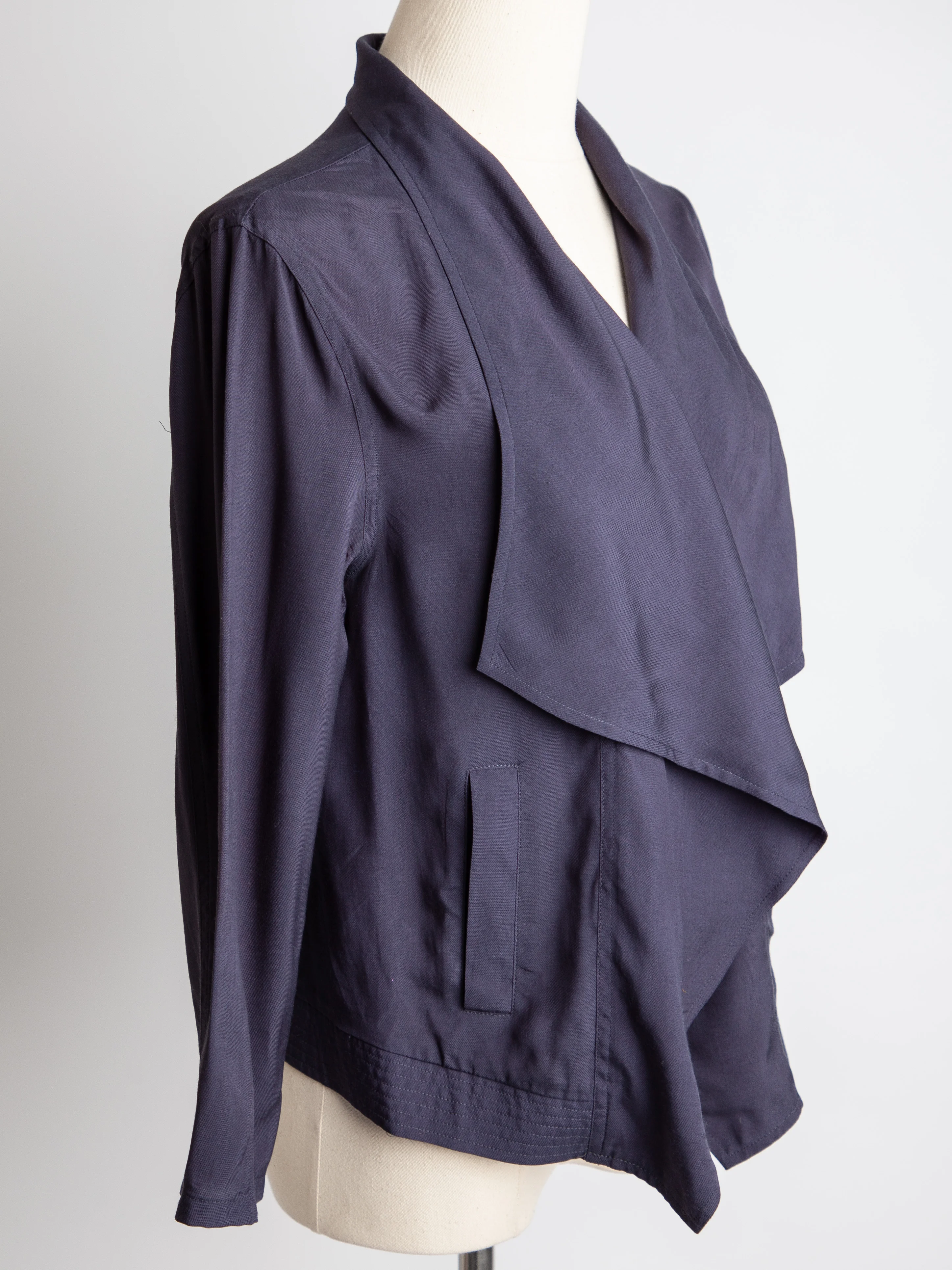 DKNY Blue Viscose Blazer — 2