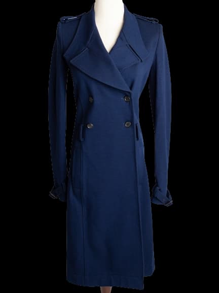 Givenchy Blue Viscose Coat — photo 1