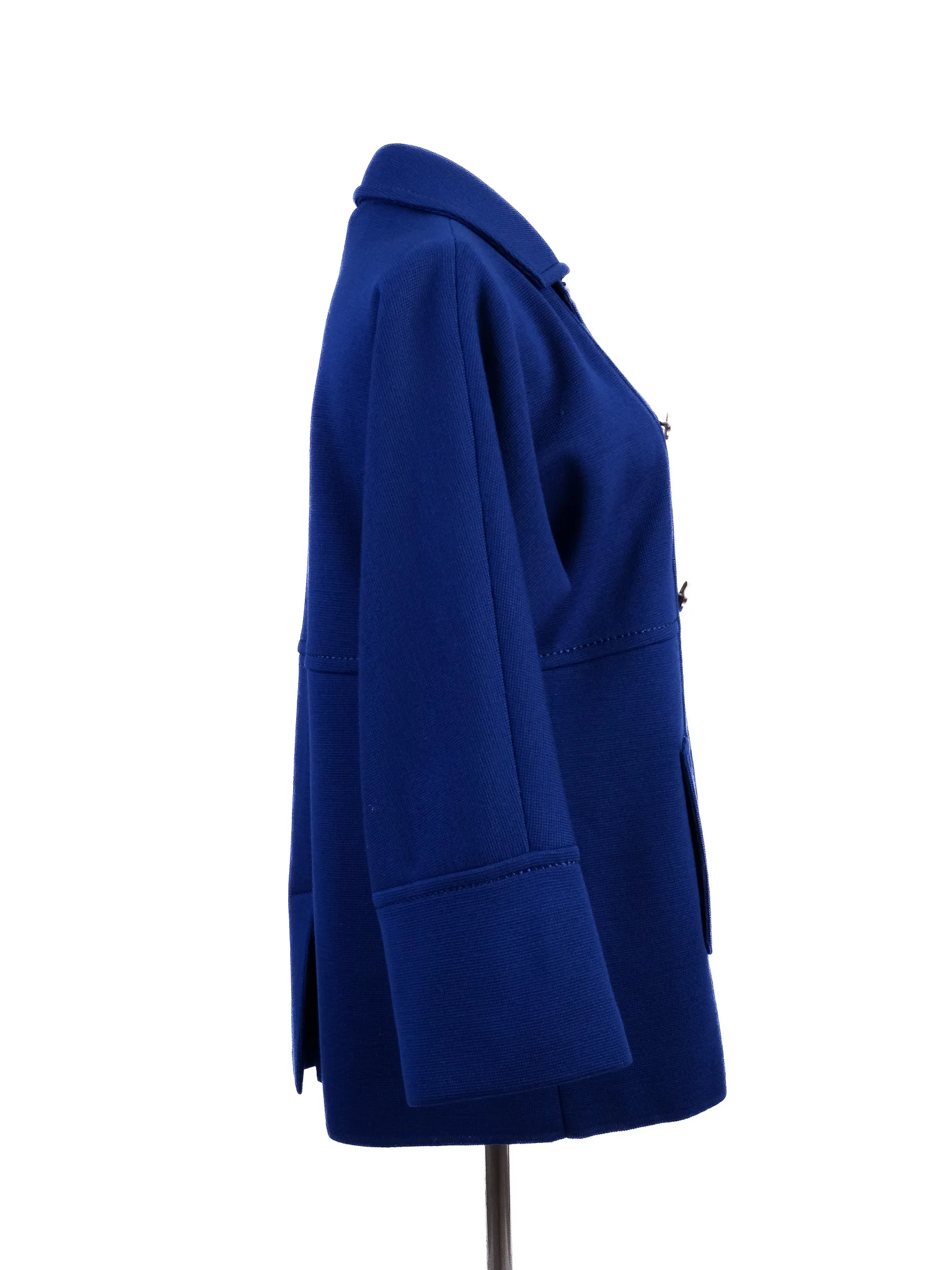 Luisa Spagnoli Blue Wool Coat — 3