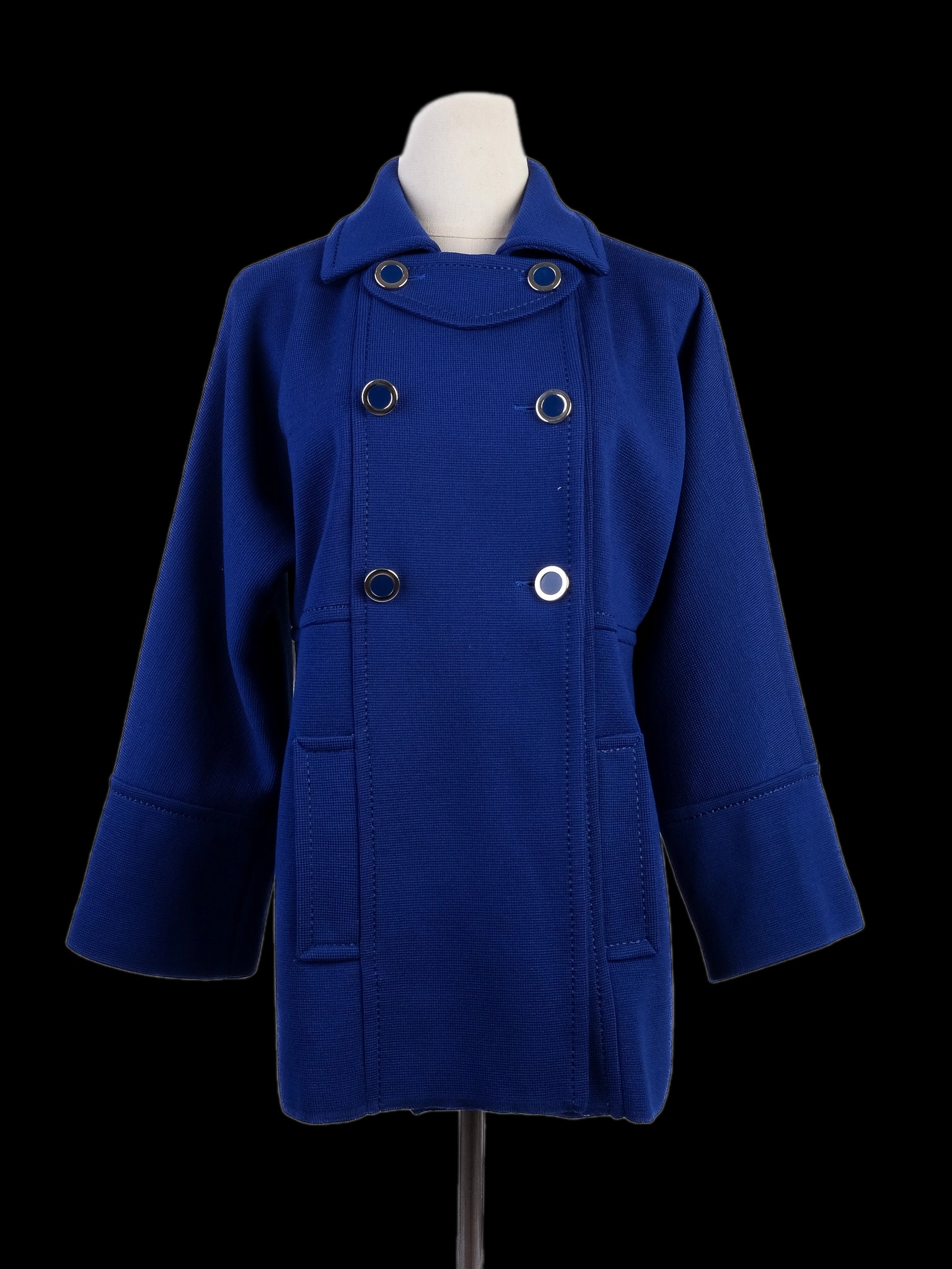 Luisa Spagnoli Blue Wool Coat — 1