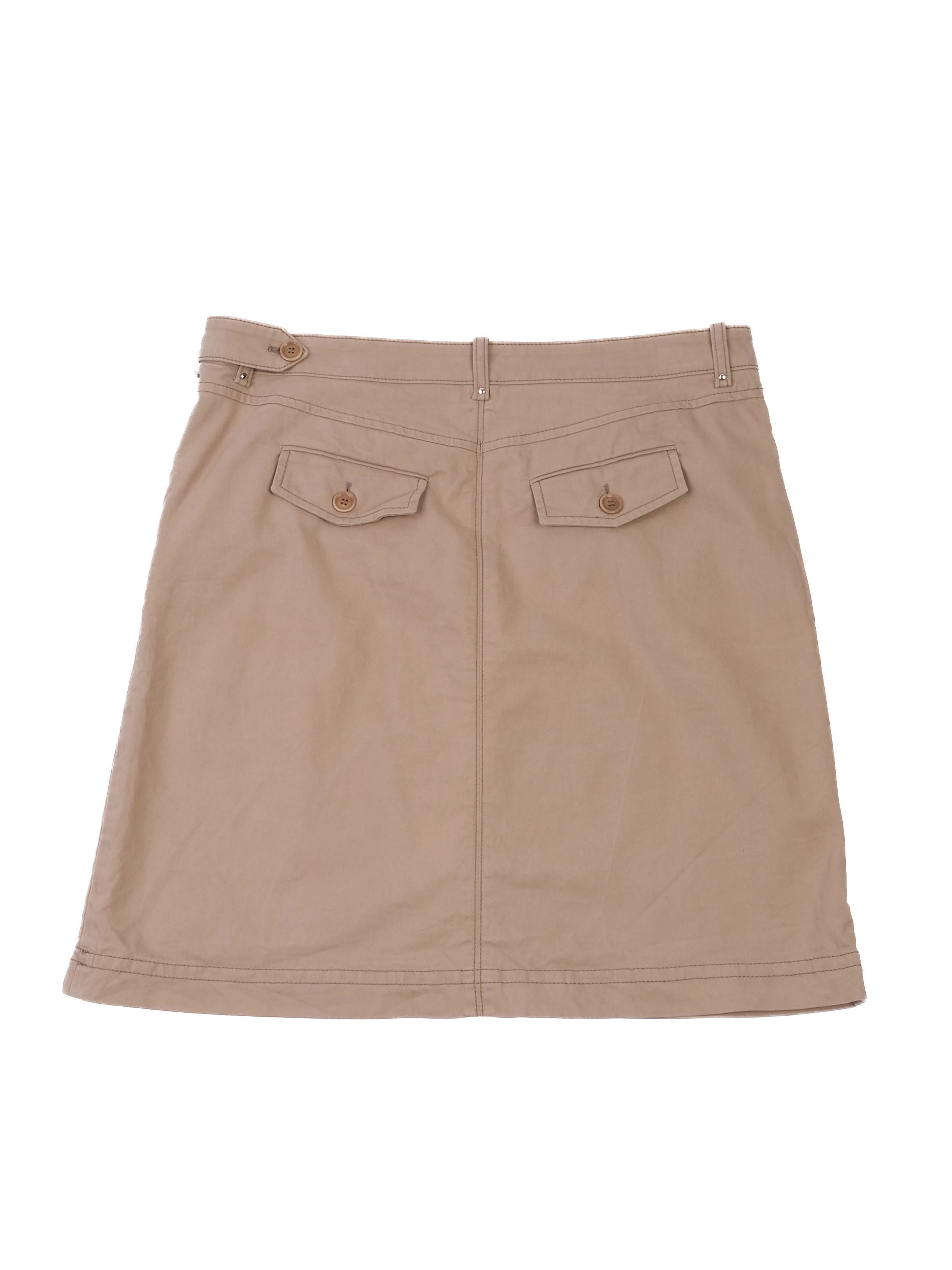 Hugo Boss Orange Cotton Pencil Skirt — 2