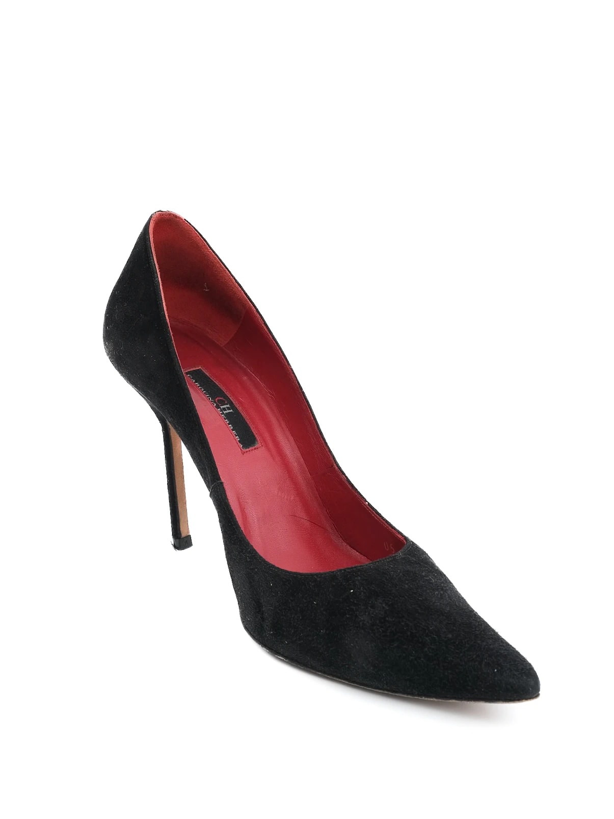 Carolina Herrera Black Genuine suede Pumps — 3
