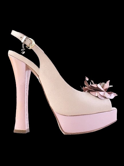 Essere White Leather Sandals — 1