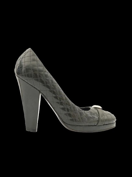 Byblos Black Leather Pumps — 1