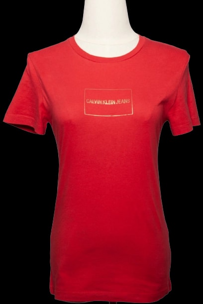 Calvin Klein Red Cotton T-Shirt — 1
