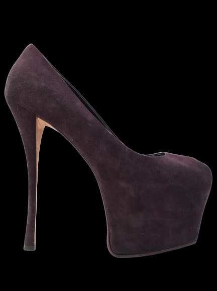 Giuseppe Zanotti Purple Genuine suede Pumps — 1