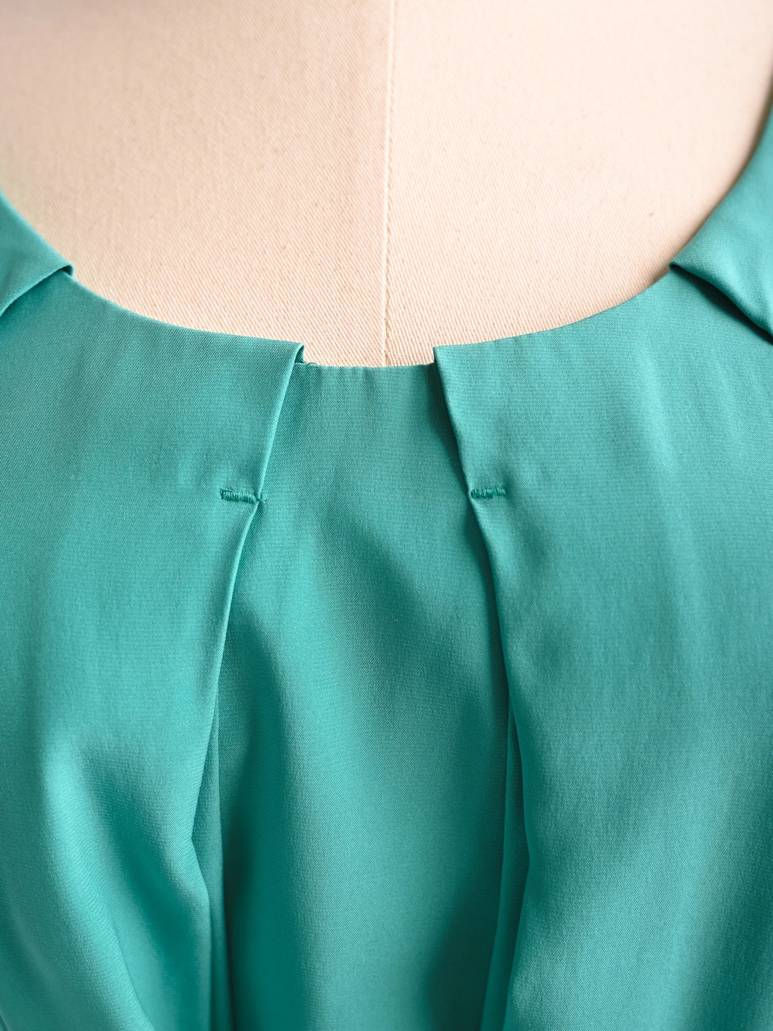 Cacharel Laurel Blue Silk Sleeveless Dress — 2