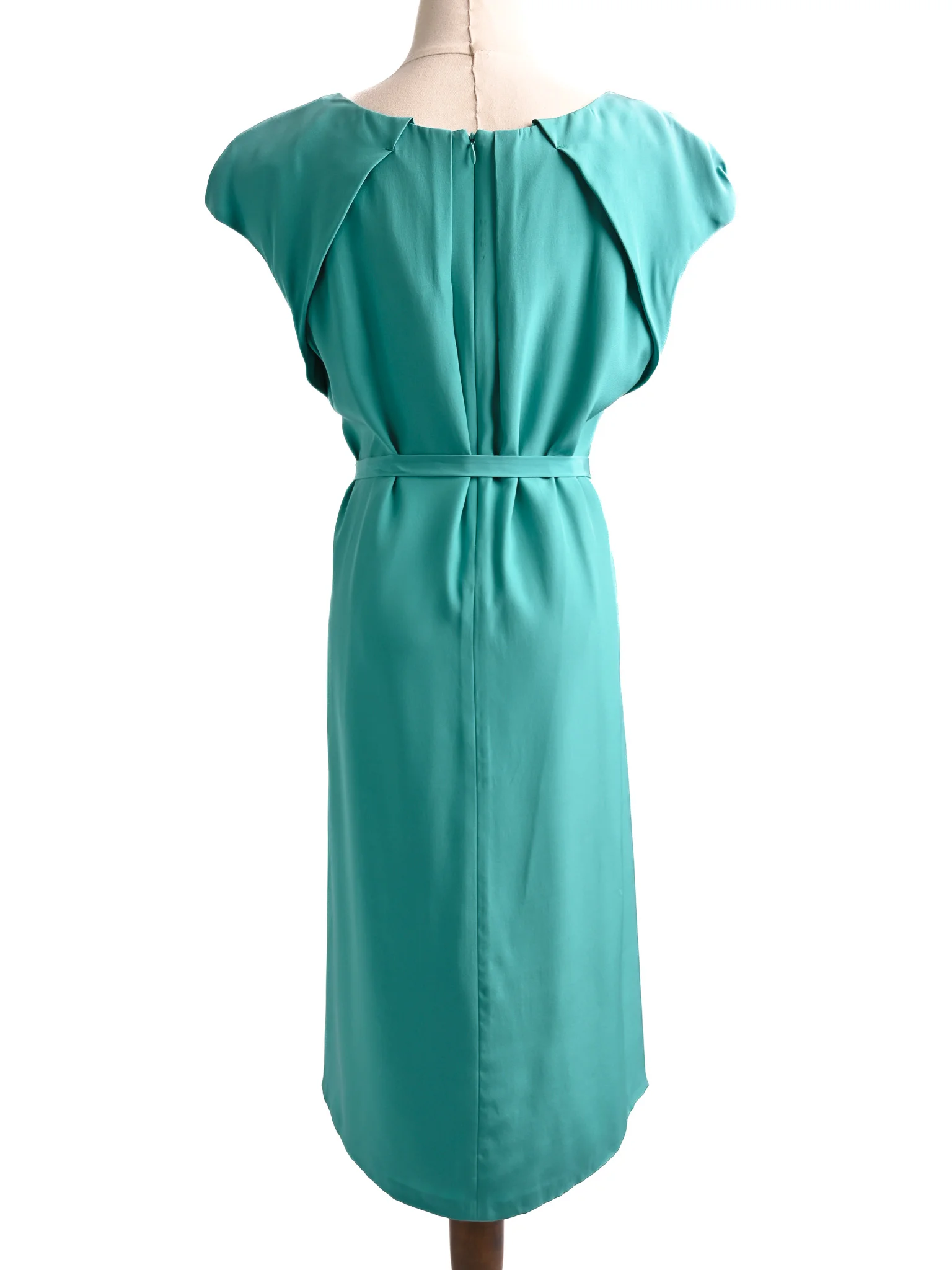 Cacharel Laurel Blue Silk Sleeveless Dress — 2