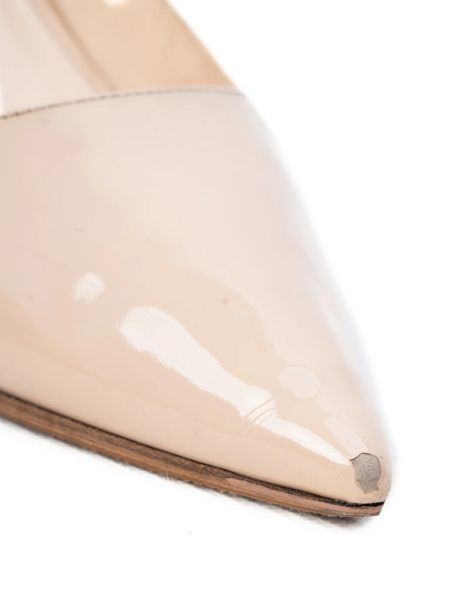 Prada White Leather Mid Heel Pumps — 3