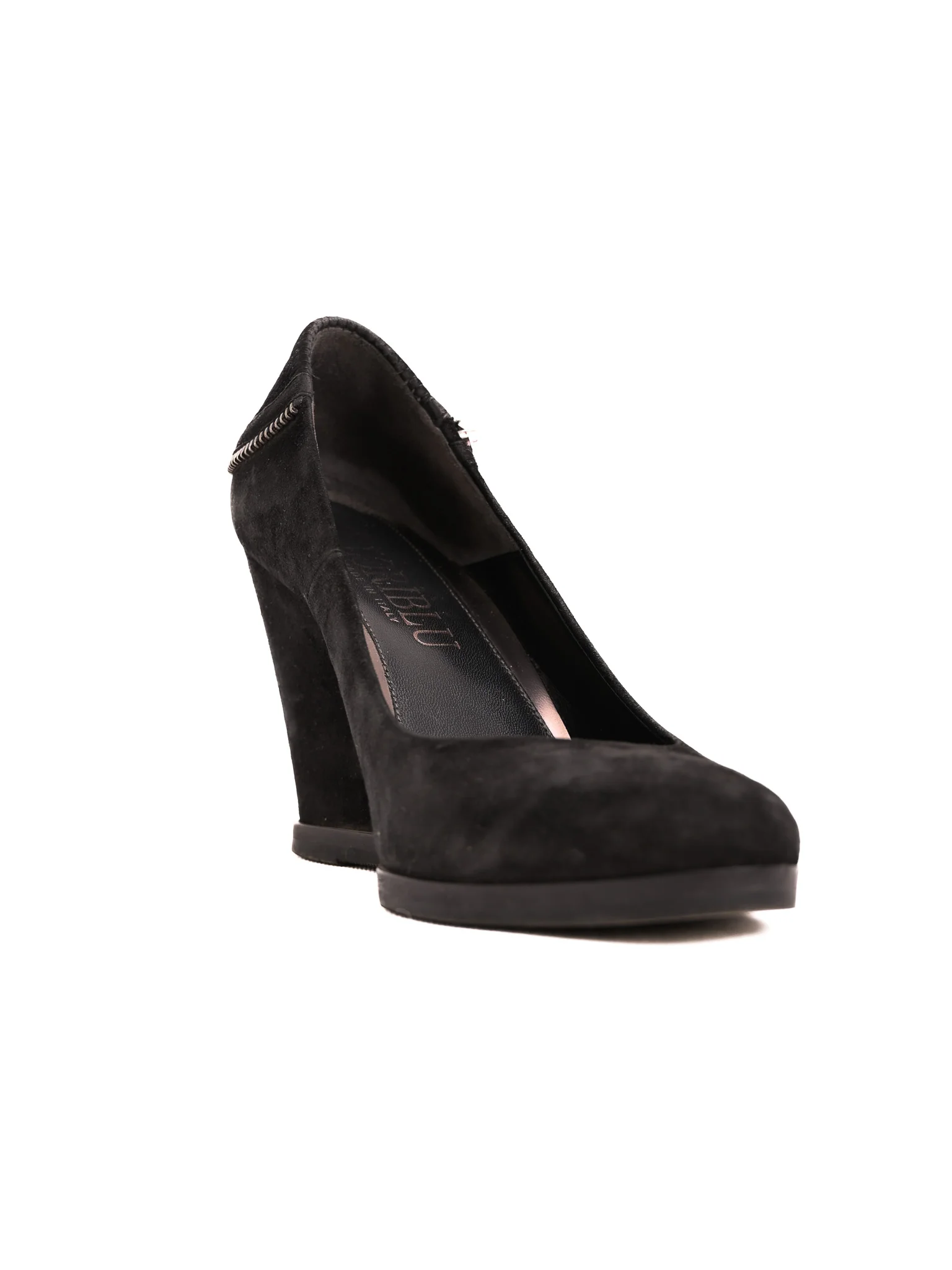 Easy by Loriblu Black Genuine suede Platform Sandals — 2