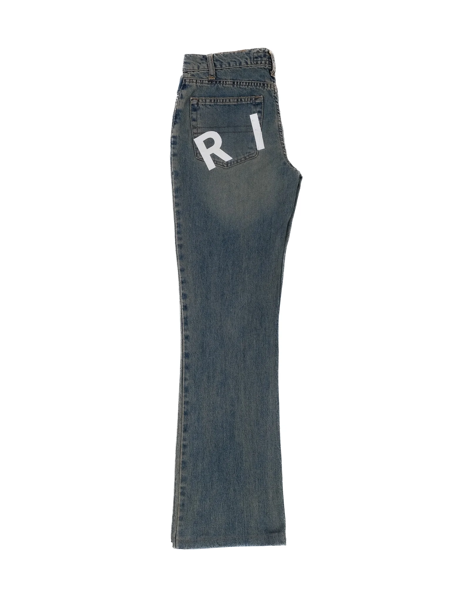 Richmond Blue Cotton Straight Jeans — 2