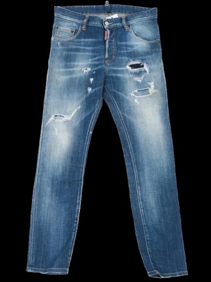 Dsquared2 Blue Cotton Skinny Jeans — photo 1