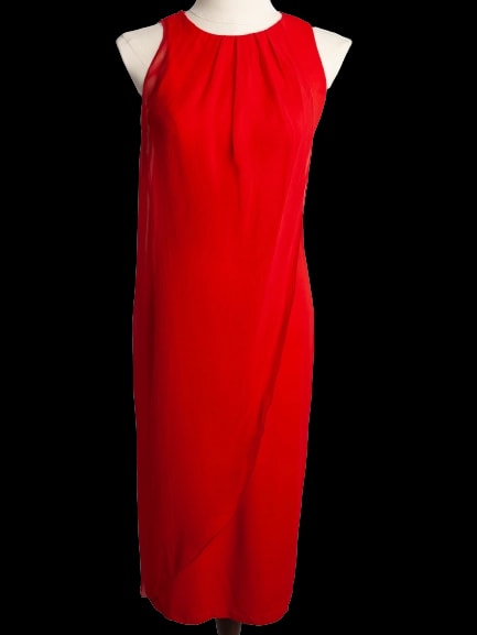 Max Mara Red Polyester Sleeveless Dress — 1