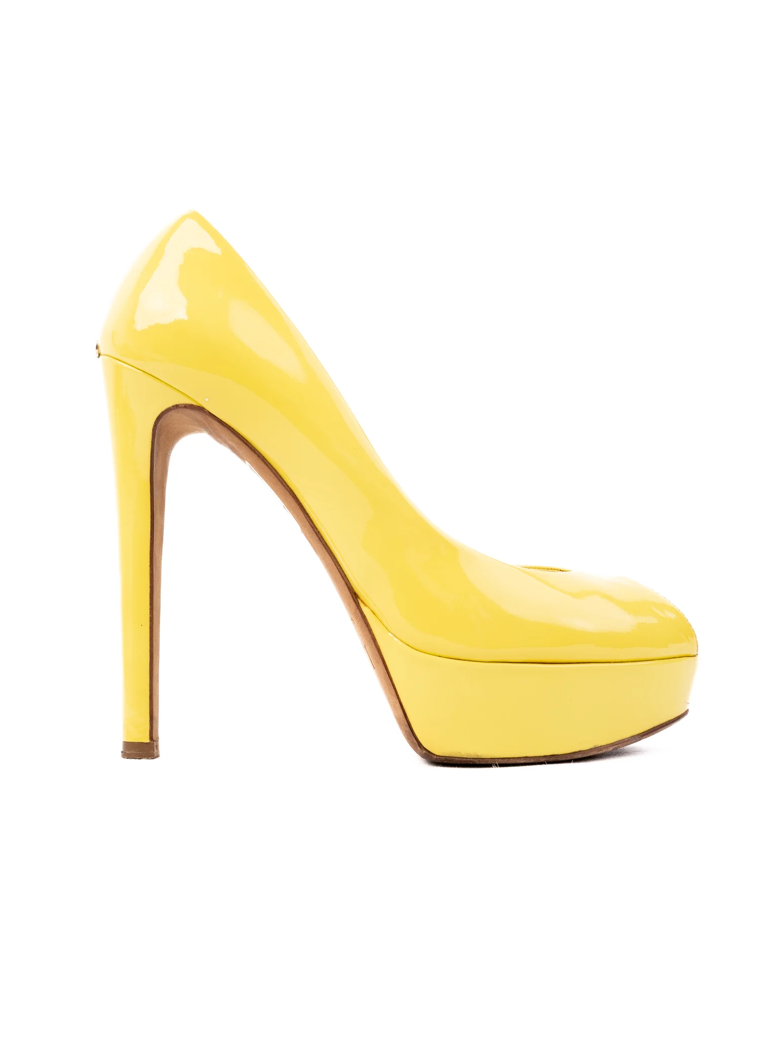 Dior Yellow Leather High Heel Pumps — 2
