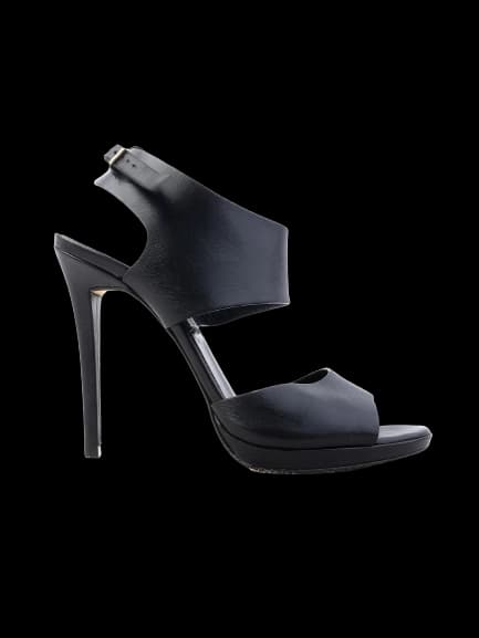 Giampaolo Viozzi Black Leather High Heel Sandals — photo 1