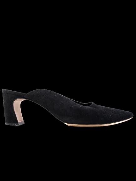 Uterque Black Genuine suede Pumps — photo 1