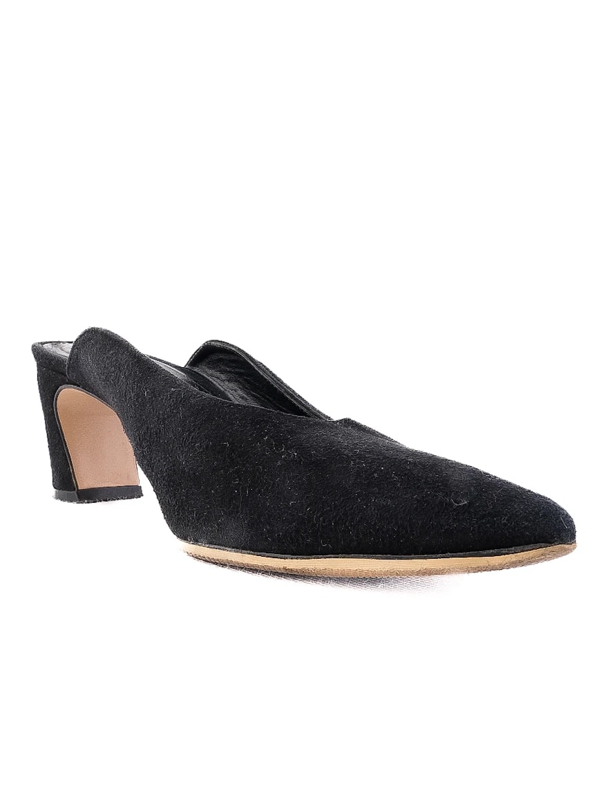 Uterque Black Genuine suede Pumps — 2