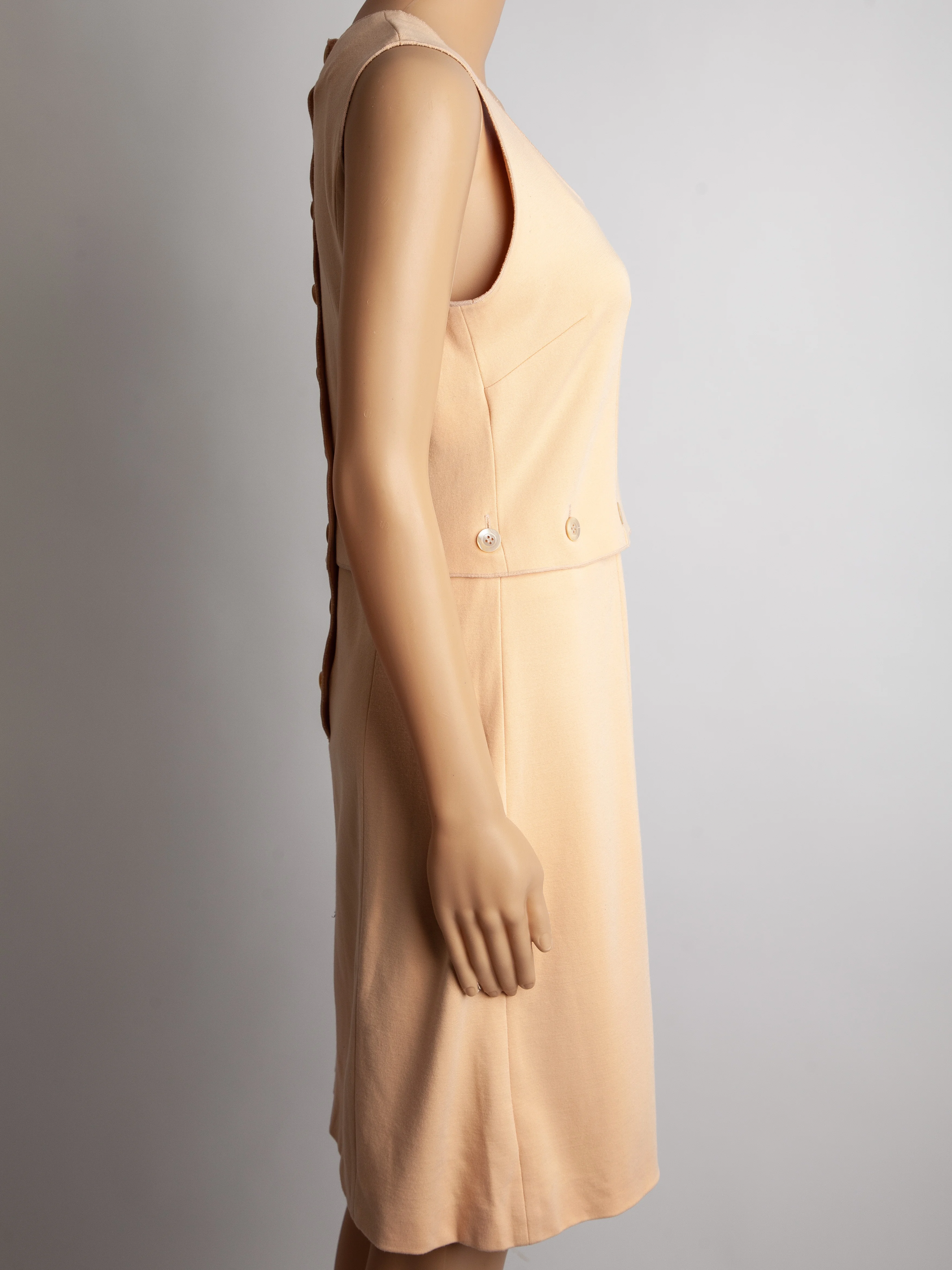 Moschino White Polyester Sleeveless Dress — 2