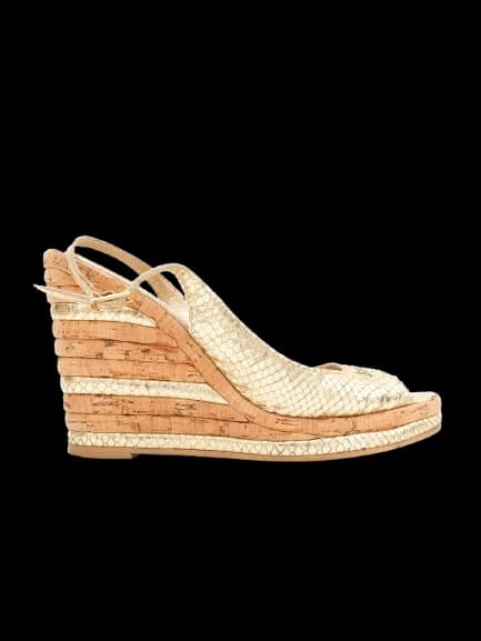 Baldinini Yellow Leather Sandals — photo 1