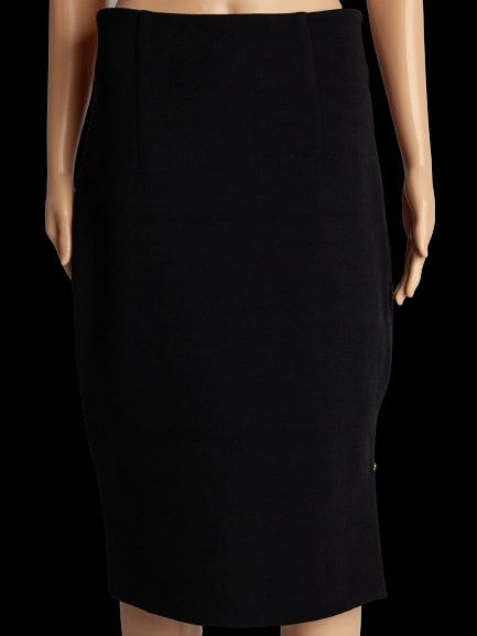 Emilio Pucci Black Cashmere Pencil Skirt — 1