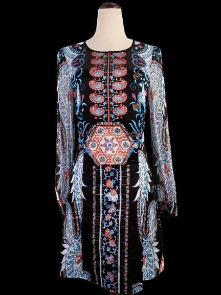 Cavalli class Black Viscose Cocktail Dress — photo 1