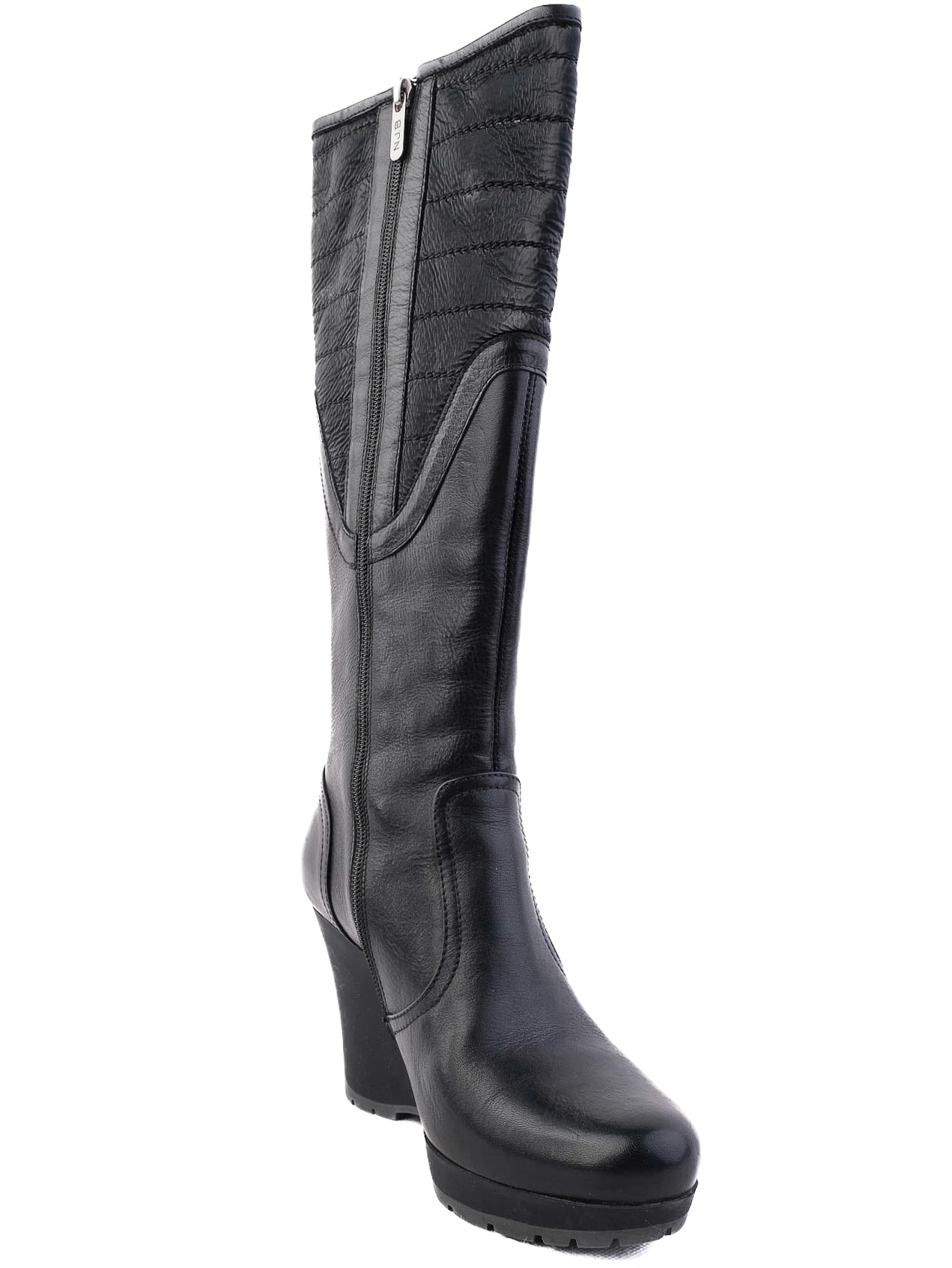 Designer Black Leather Boots — 2