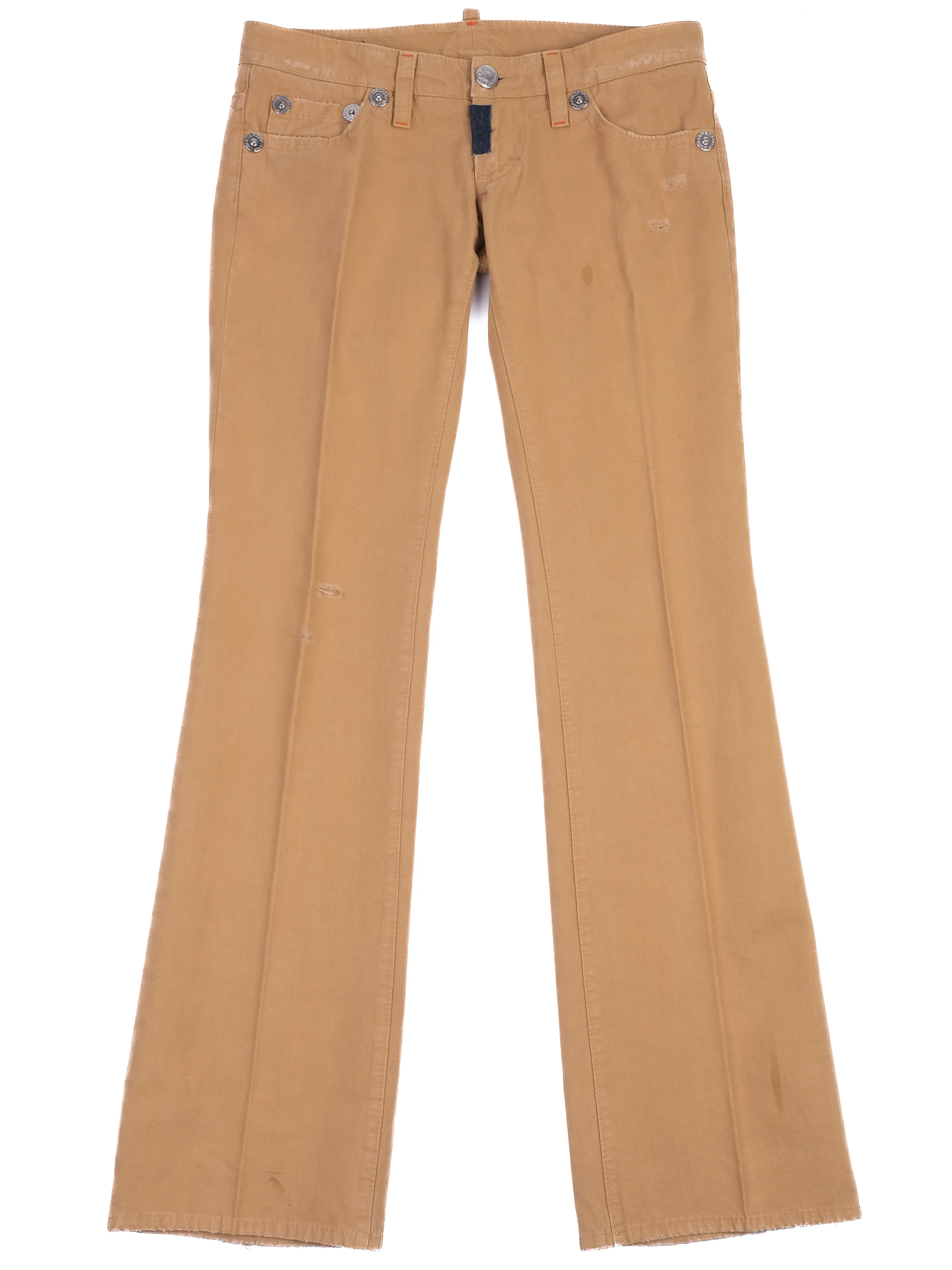 For all 7 mankind Orange Cotton Trousers — 3