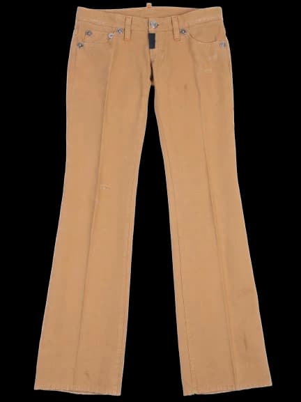 For all 7 mankind Orange Cotton Trousers — photo 1