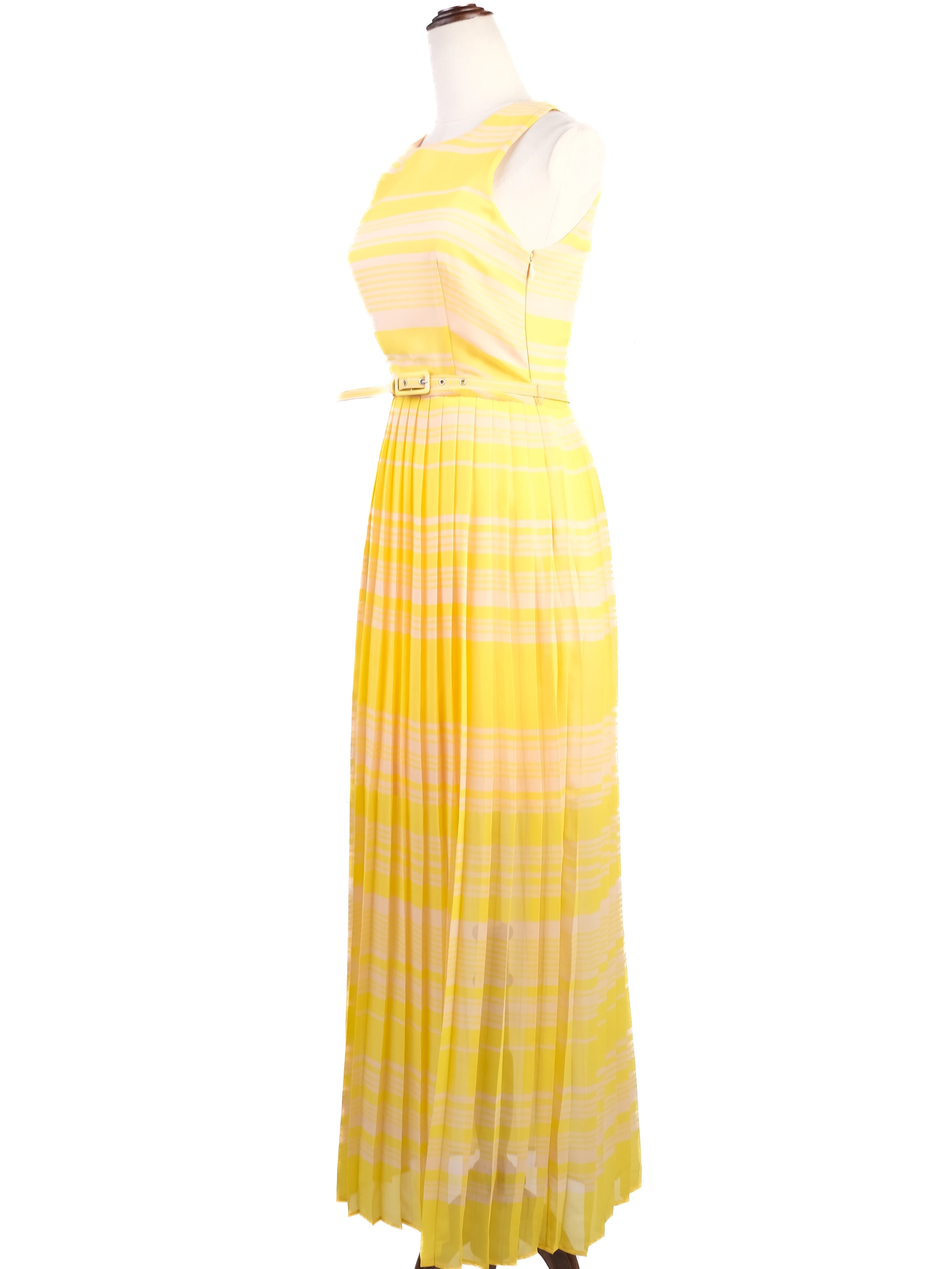 French Connection Yellow Polyester Cocktail Dress — 3