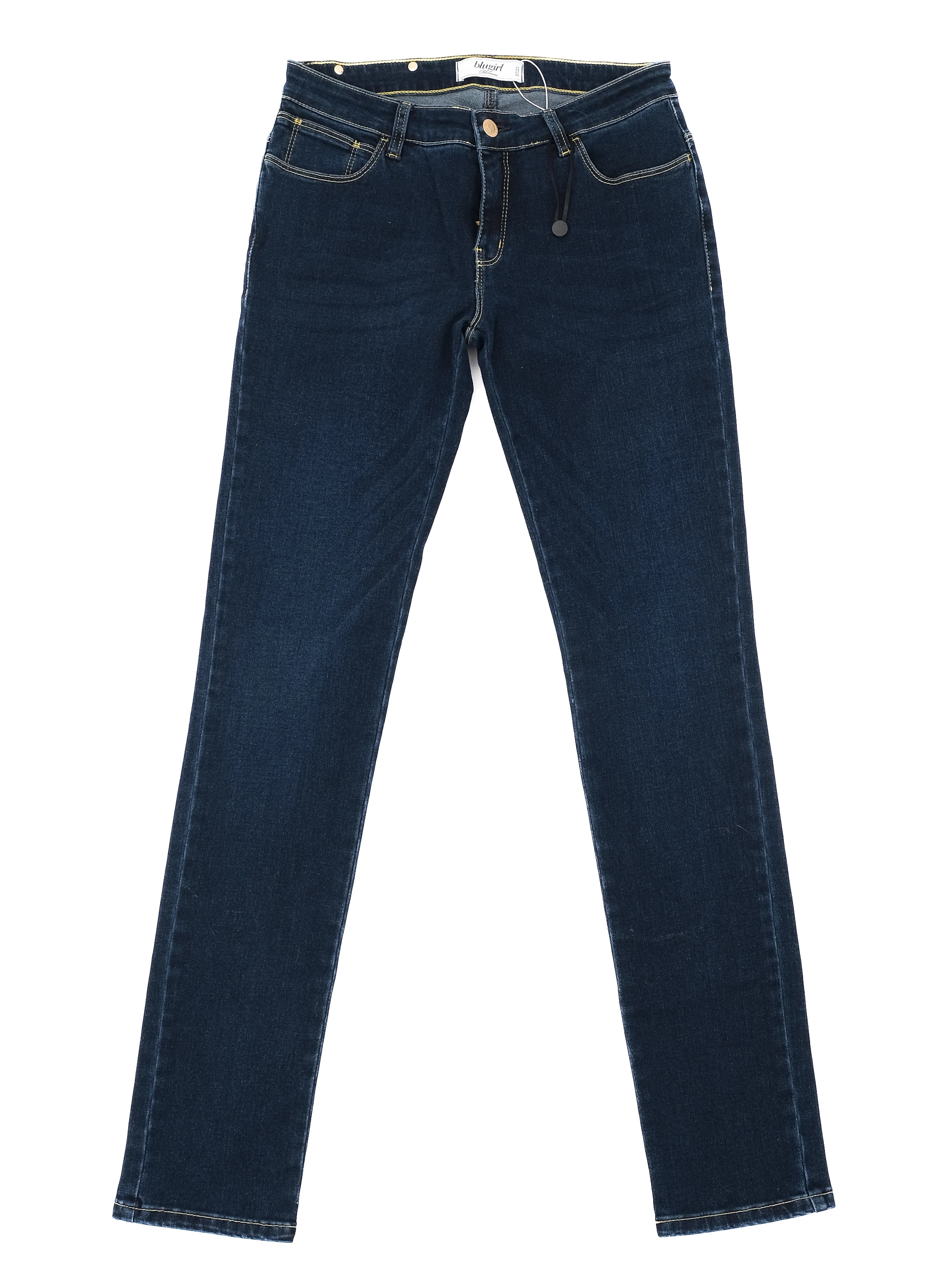Blumarine Blue Cotton Skinny Jeans — 3