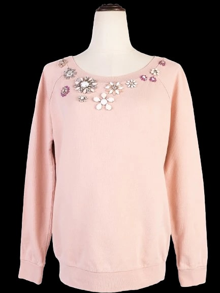 Intrend Pink Cotton Sweatshirt — 1
