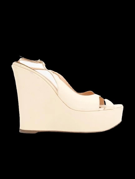 Sergio Rossi Yellow Leather Sandals — 1