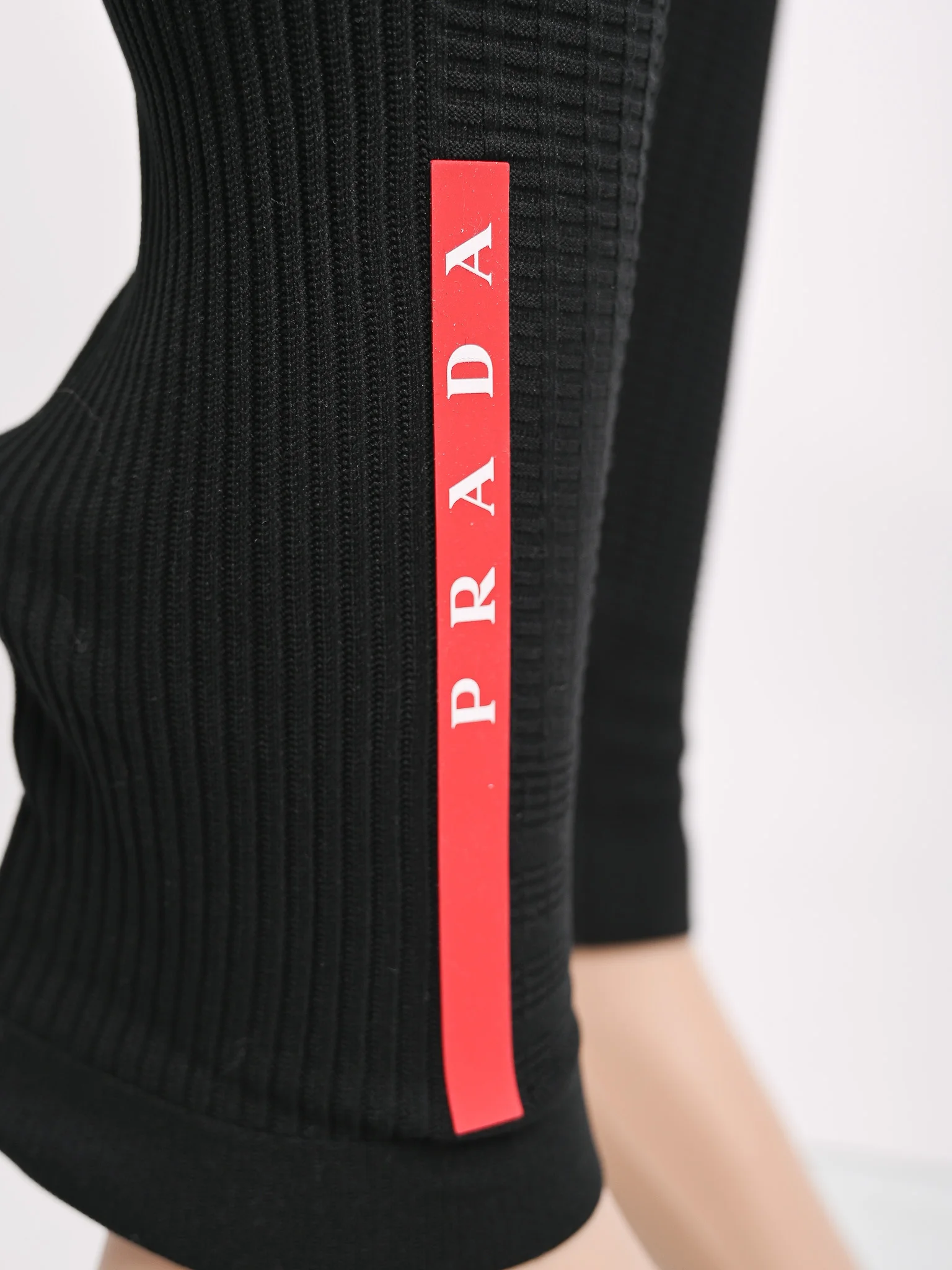 Prada Black Polyester Track Pants — 2