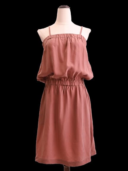 Armani Jeans Orange Cupro Sundress — photo 1