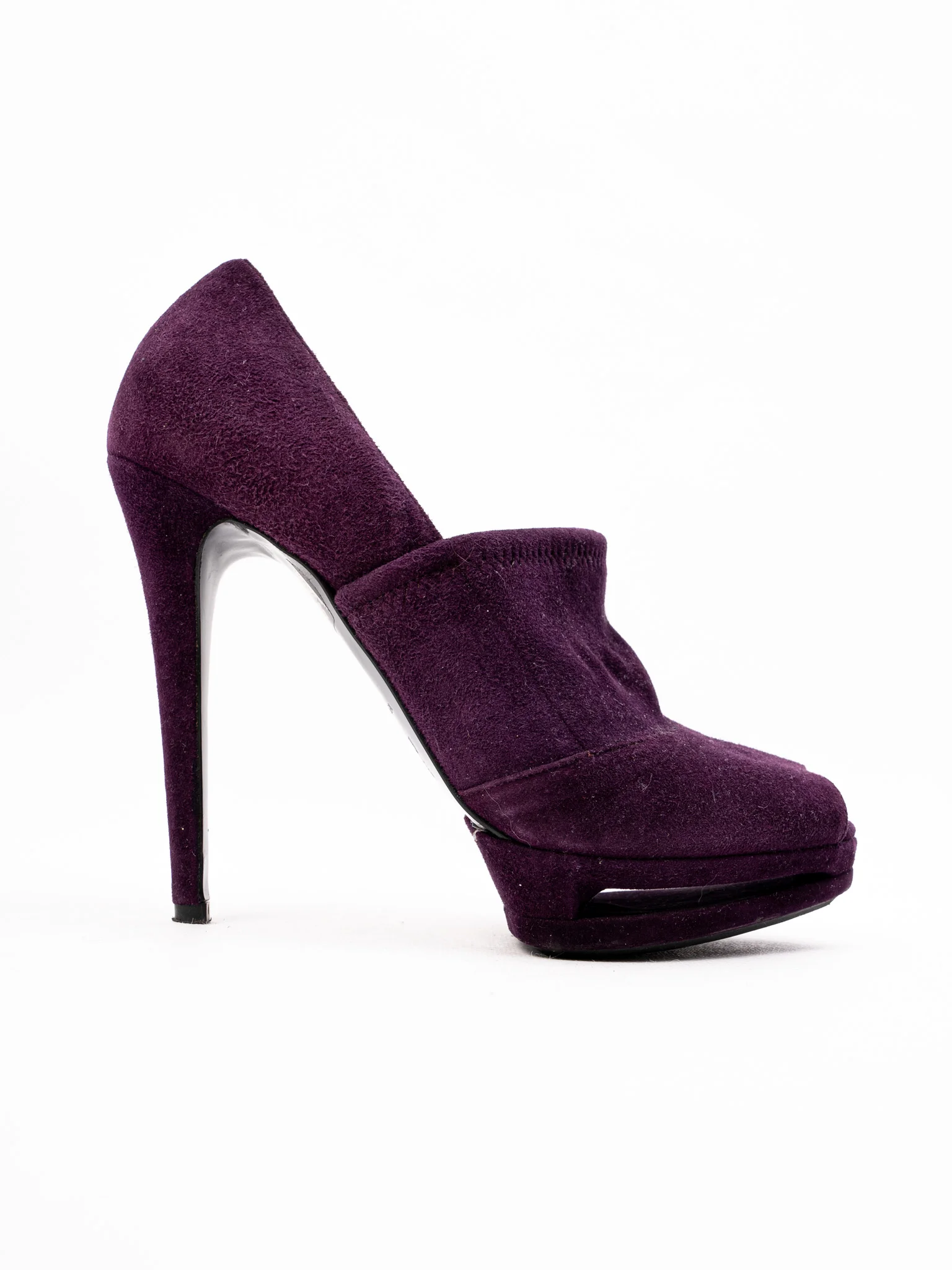 Lesilla Purple Leather High Heel Pumps — 2