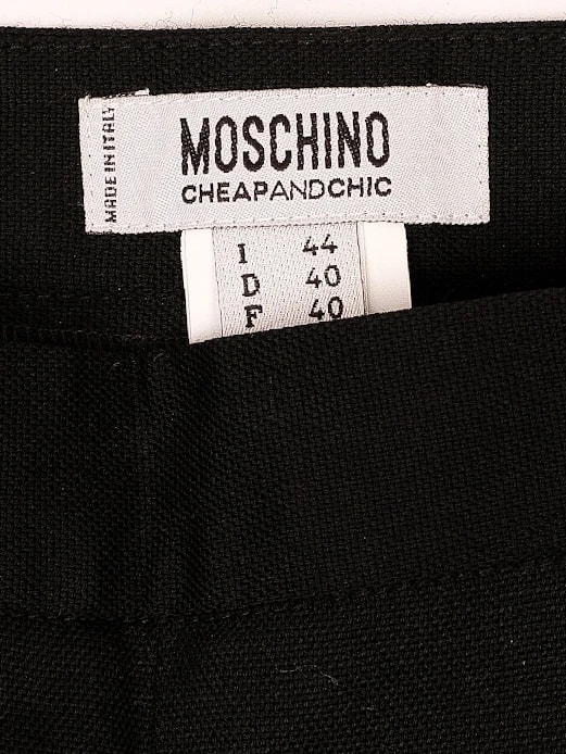 Moschino Black Wool Trousers — 3