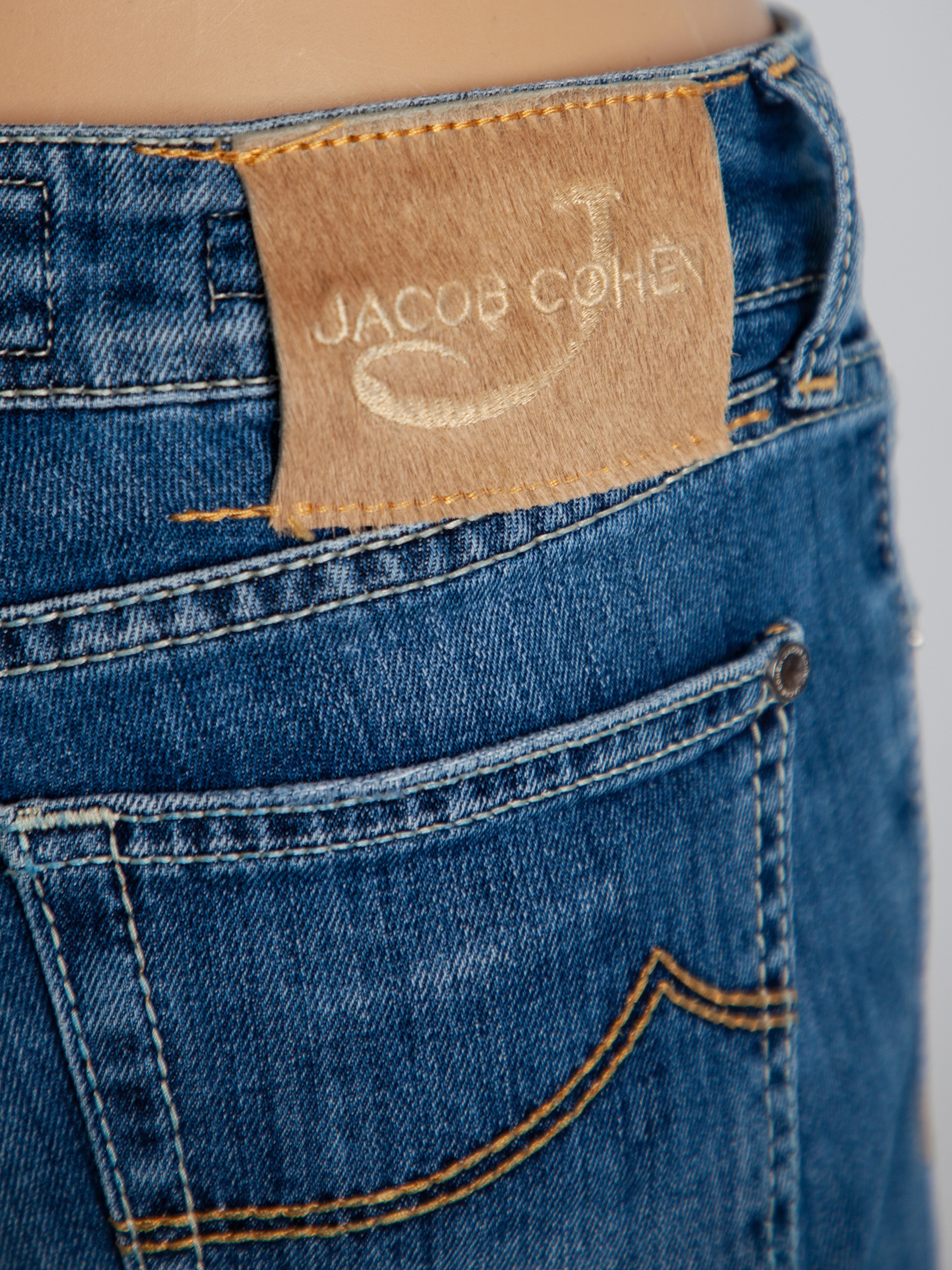 Jacob Cohen Jeans Blue Cotton Straight Jeans — 2
