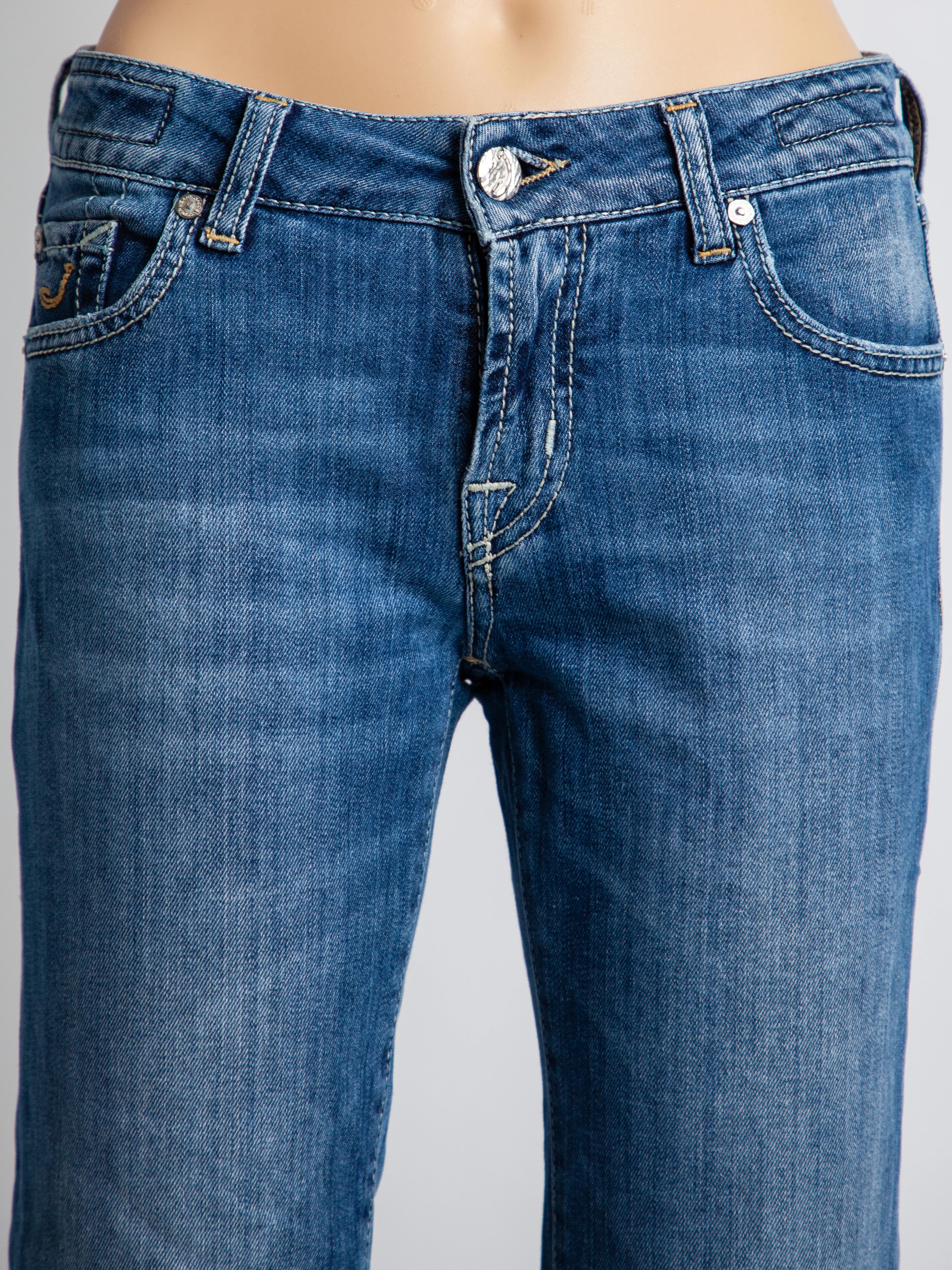 Jacob Cohen Jeans Blue Cotton Straight Jeans — 3