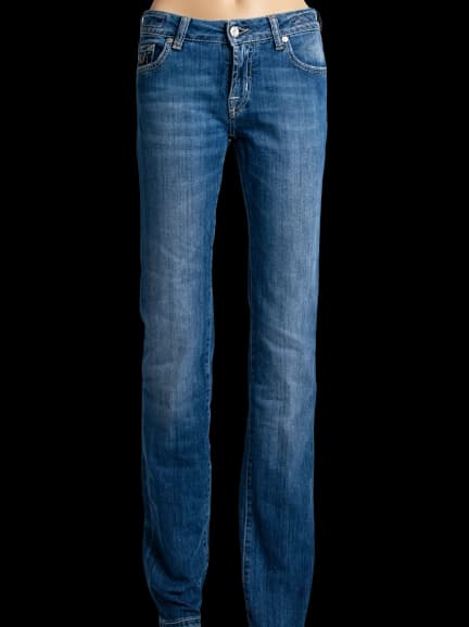 Jacob Cohen Jeans Blue Cotton Straight Jeans — photo 1