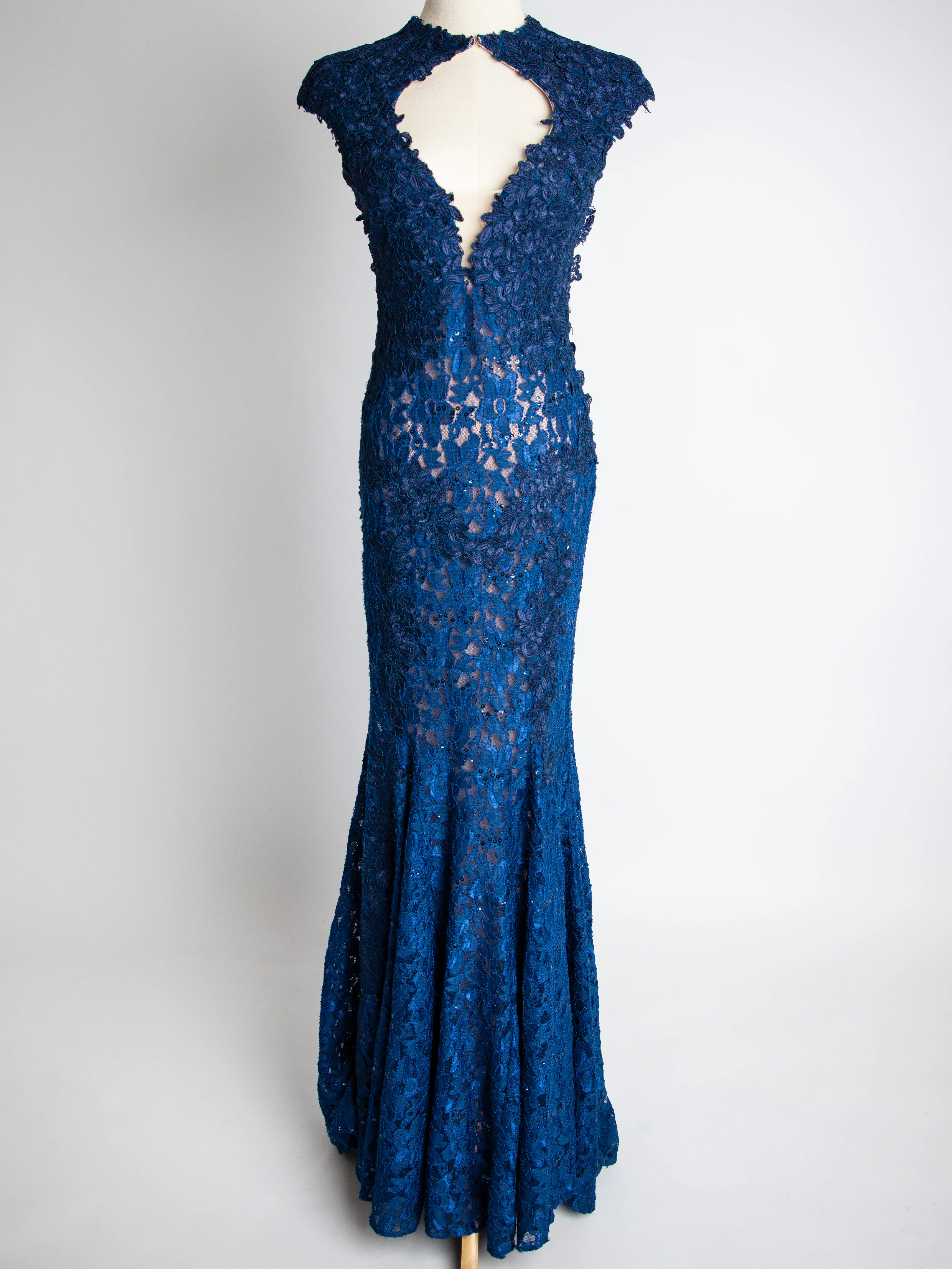Jovani Blue Polyester Evening Gown — 2