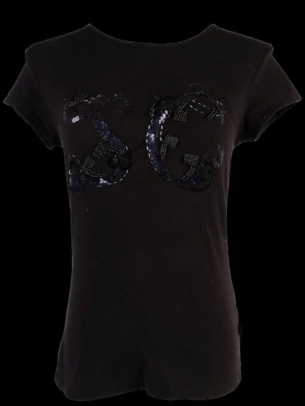 Just Cavalli Black Cotton T-Shirt — 1