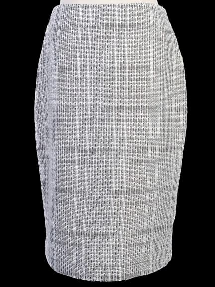 Karl Lagerfeld Gray Polyester Pencil Skirt — photo 1