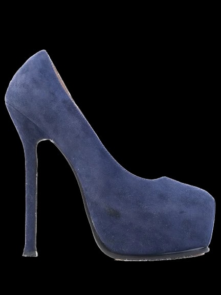 YSL Blue Leather Pumps — 1